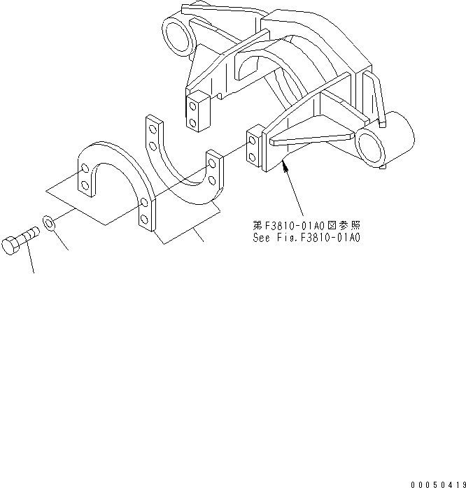 Dump Trucks Komatsu / HM300-2 S/N 2001-2784 (ecot3, For EU)(hm300-2c) / FRONT DRIVE SHAFT GUARD AND BREATHER PIPING(#2001-)(420140 : W3117-01A0)