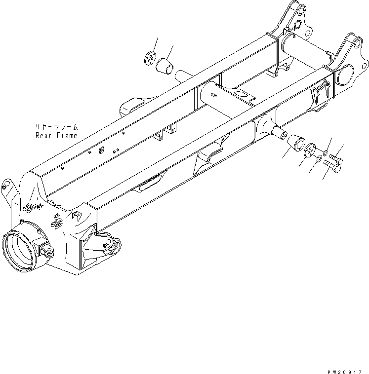 Dump Trucks Komatsu / HM350-1 S/N 1001-UP(hm350-1r) / EQUALIZER BAR MOUNTING PARTS(330140 : S3300-03A0)