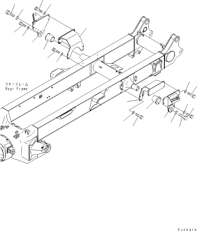 Dump Trucks Komatsu / HM350-1 S/N 1001-UP(hm350-1r) / EQUALIZER BAR MOUNTING PARTS (FOR 20M3 BODY)(330150 : S3300-03A1)