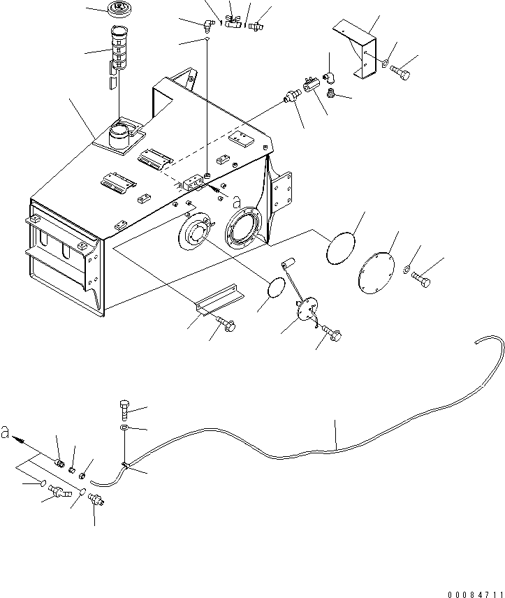 Dump Trucks Komatsu / HM350-2 S/N 2001-2218 (ecot3, For EU)(hm350-2c) / FUEL TANK SUB ASS