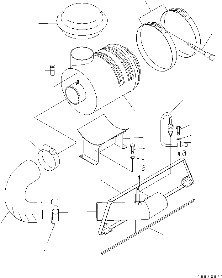 Dump Trucks Komatsu / HM350-2 S/N 2001-2218 (ecot3, For EU)(hm350-2c) / FUEL TANK SUB ASS