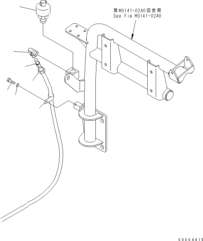 Dump Trucks Komatsu / HM350-2 S/N 2001-2218 (ecot3, For EU)(hm350-2c) / FUEL TANK BREATHER(#2001-)(090150 : D0200-02A0)