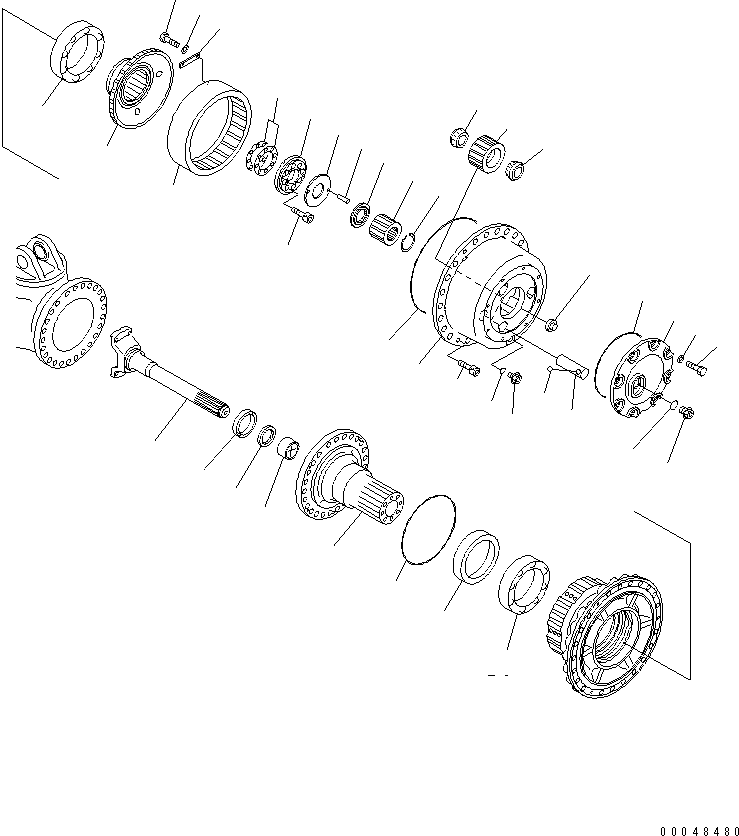 Dump Trucks Komatsu / HM350-2 S/N 2001-2218 (ecot3, For EU)(hm350-2c) / FRONT FINAL DRIVE (L.H.)(#2001-)(150240 : F3360-01A0)
