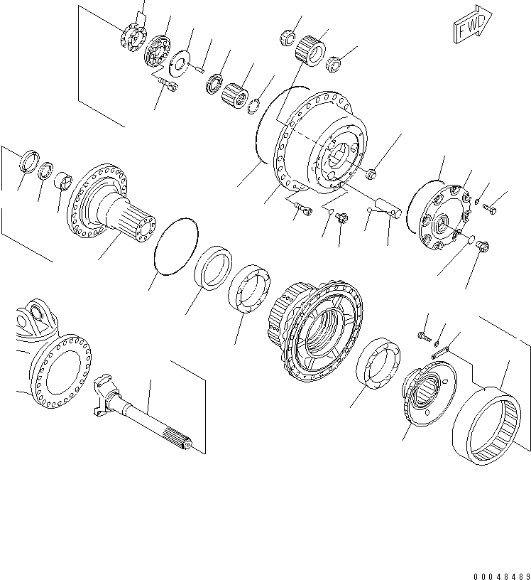 Dump Trucks Komatsu / HM350-2 S/N 2001-2218 (ecot3, For EU)(hm350-2c) / FRONT FINAL DRIVE (R.H.)(#2001-)(150270 : F3360-04A0)
