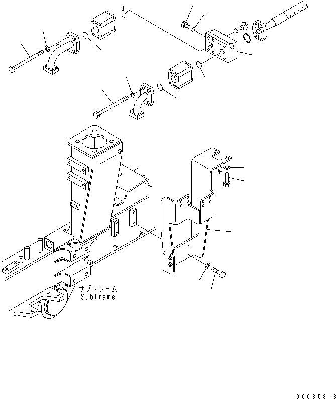 Dump Trucks Komatsu / HM350-2 S/N 2001-2218 (ecot3, For EU)(hm350-2c) / HYDRAULIC PIPING (LINE FILTER AND PIPING ? 2/2)(#2207-)(180390 : H3410-05A0A)
