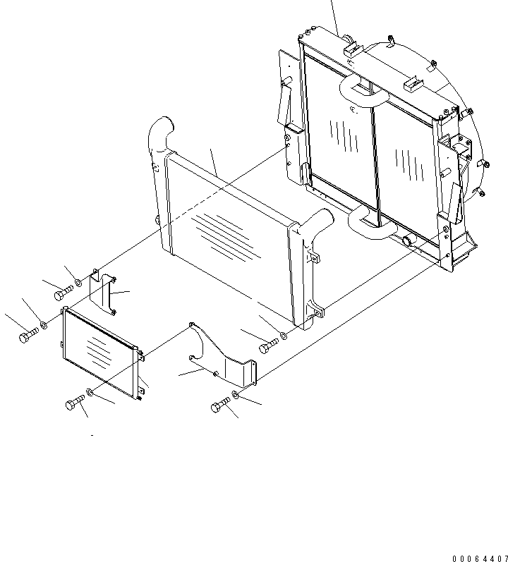 Dump Trucks Komatsu / HM350-2R S/N 7001-7029 (W/O EGR)(hm350-4c) / RADIATOR AND AFTER COOLER(#7001-)(060010 : C0110-01A0)