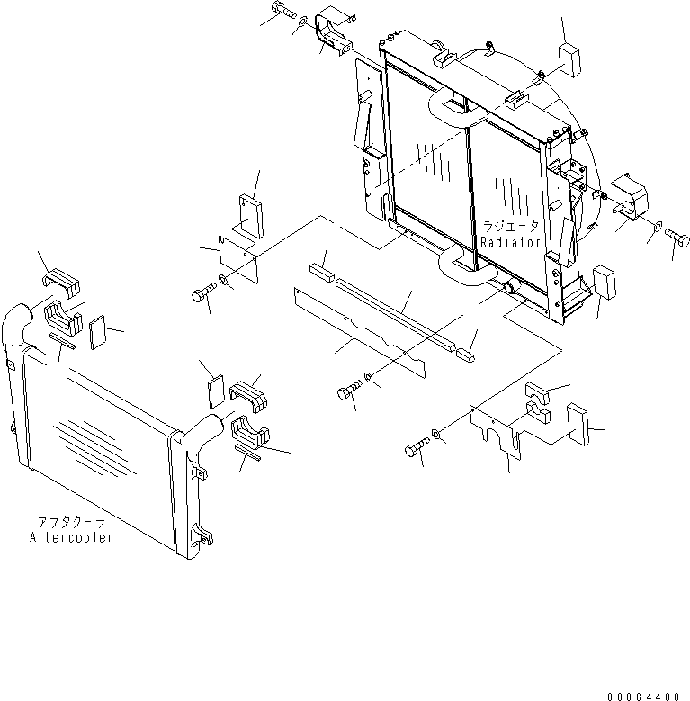 Dump Trucks Komatsu / HM350-2R S/N 7001-7029 (W/O EGR)(hm350-4c) / RADIATOR (BAFFLE)(#7001-)(060020 : C0110-02A0)