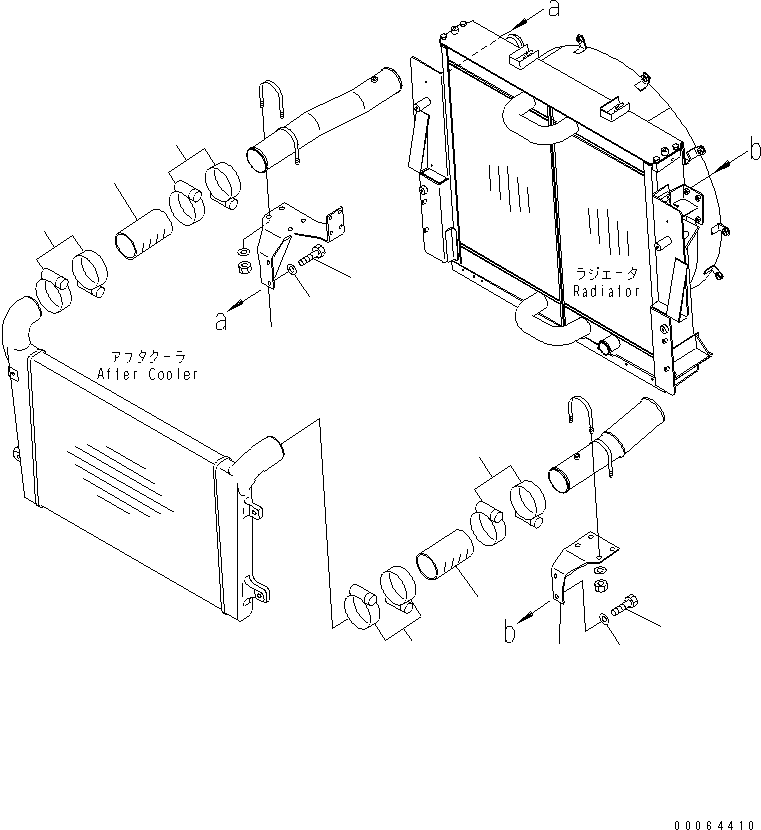 Dump Trucks Komatsu / HM350-2R S/N 7001-7029 (W/O EGR)(hm350-4c) / RADIATOR (AIR INTAKE PIPING)(#7001-)(060040 : C0110-04A0)
