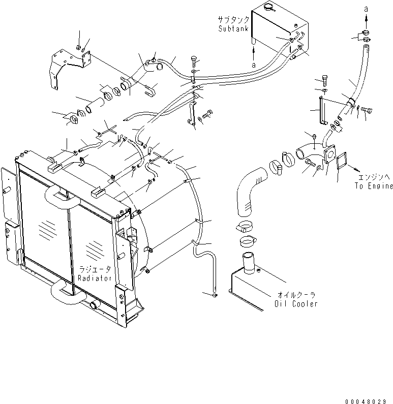 Dump Trucks Komatsu / HM350-2R S/N 7001-7029 (W/O EGR)(hm350-4c) / COOLANT LINE(#7001-)(060060 : C0120-01A0)