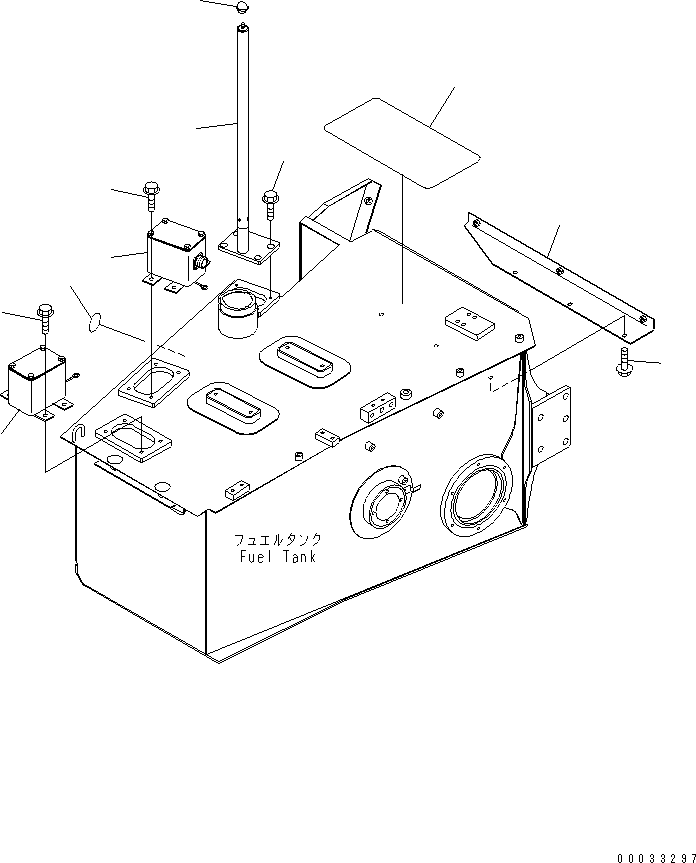 Dump Trucks Komatsu / HM400-1 S/N 1001-UP(hm400-1c) / FUEL TANK SUB ASS