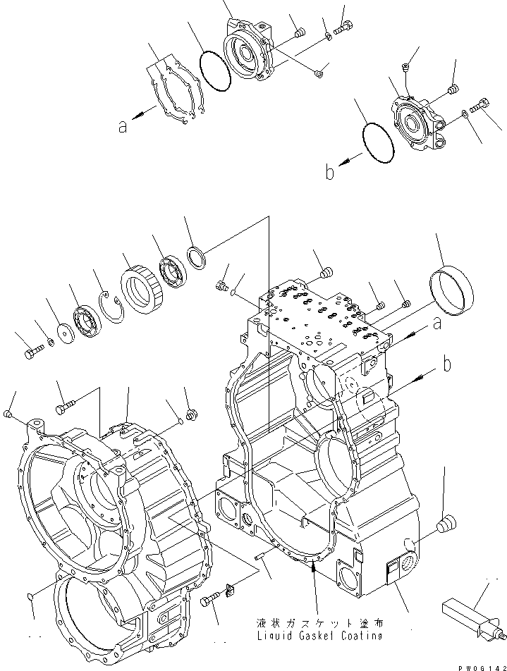 Dump Trucks Komatsu / HM400-1 S/N 1001-UP(hm400-1r) / TRANSMISSION (CASE)(#(100063)-0001076))(150050 : F3300-51A0A)