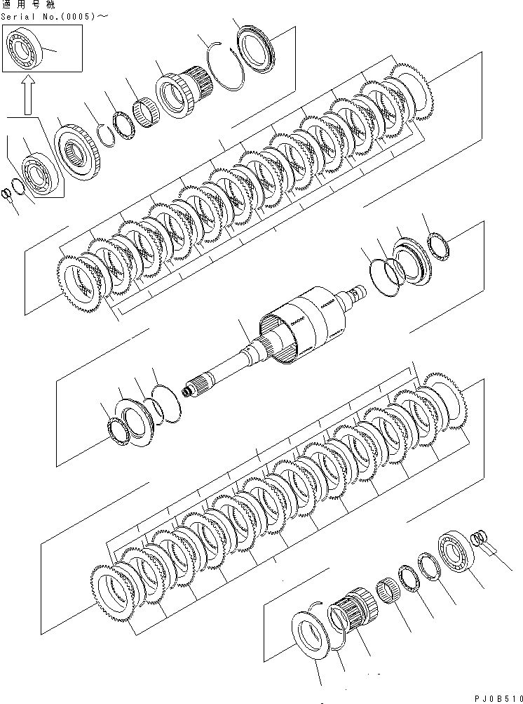 Dump Trucks Komatsu / HM400-1 S/N 1001-UP(hm400-1r) / TRANSMISSION (FOWARD LOW AND REVERSE)(#(1001-1076))(150070 : F3300-52A0)