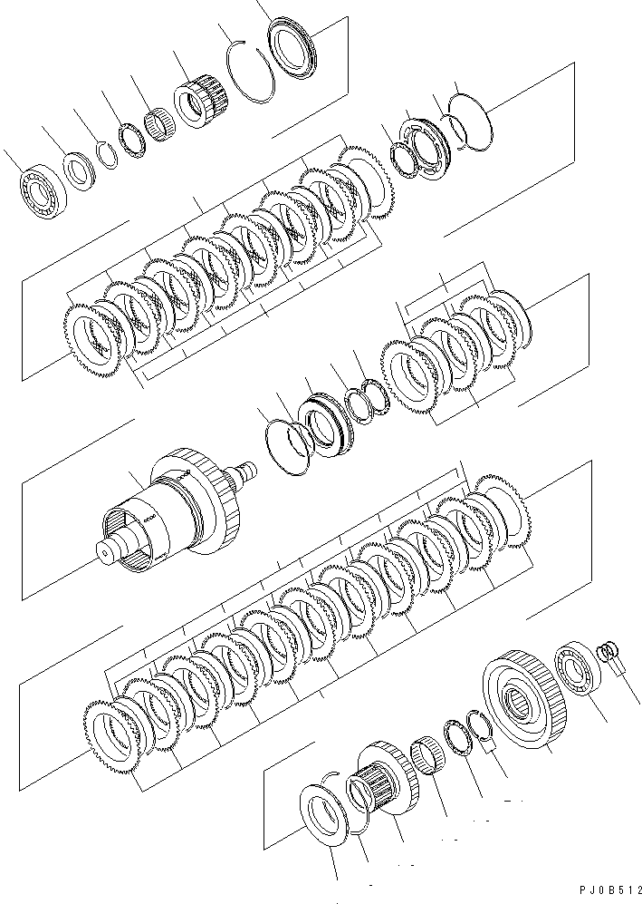 Dump Trucks Komatsu / HM400-1 S/N 1001-UP(hm400-1r) / TRANSMISSION (2ND AND 3RD)(#(1001-1076))(150110 : F3300-54A0)