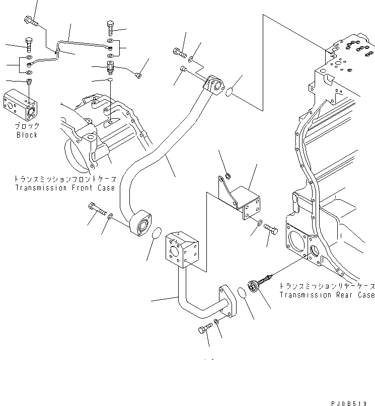 Dump Trucks Komatsu / HM400-1 S/N 1001-UP(hm400-1r) / TRANSMISSION (PIPING) (2/2)(#(1001-1076))(150270 : F3300-62A0)