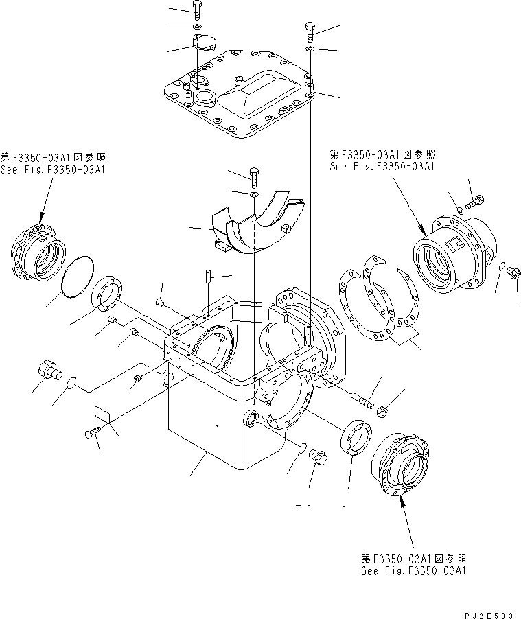 Dump Trucks Komatsu / HM400-1 S/N 1001-UP(hm400-1r) / FRONT DIFFERENTIAL (HOUSING AND RELATED PARTS) (LIMITED SLIP DIF.)(150400 : F3350-01A1)