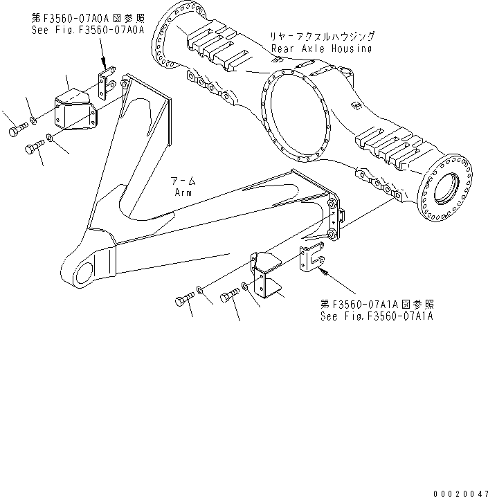Dump Trucks Komatsu / HM400-1 S/N 1001-UP(hm400-1r) / REAR BRAKE PIPING (COVER)(#1104-)(150850 : F3465-03A0)