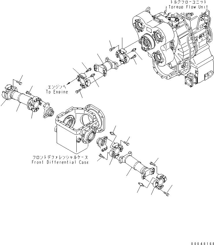 Dump Trucks Komatsu / HM400-2 S/N 2001-2632 (ecot3, For EU)(hm400-2c) / FRONT DRIVE SHAFT(#2001-)(150010 : F3210-01A0)