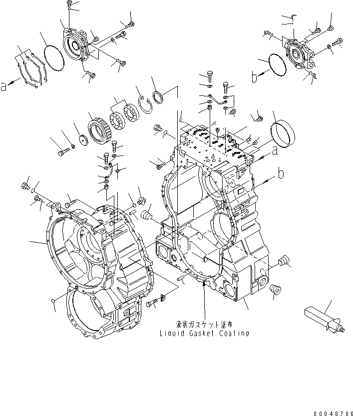 Dump Trucks Komatsu / HM400-2 S/N 2001-2632 (ecot3, For EU)(hm400-2c) / TRANSMISSION (CASE)(#2001-)(150040 : F3300-51A0)