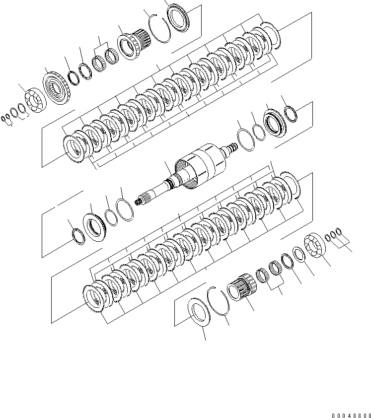 Dump Trucks Komatsu / HM400-2 S/N 2001-2632 (ecot3, For EU)(hm400-2c) / TRANSMISSION (FORWARD LOW AND REVERSE)(#2001-)(150050 : F3300-52A0)
