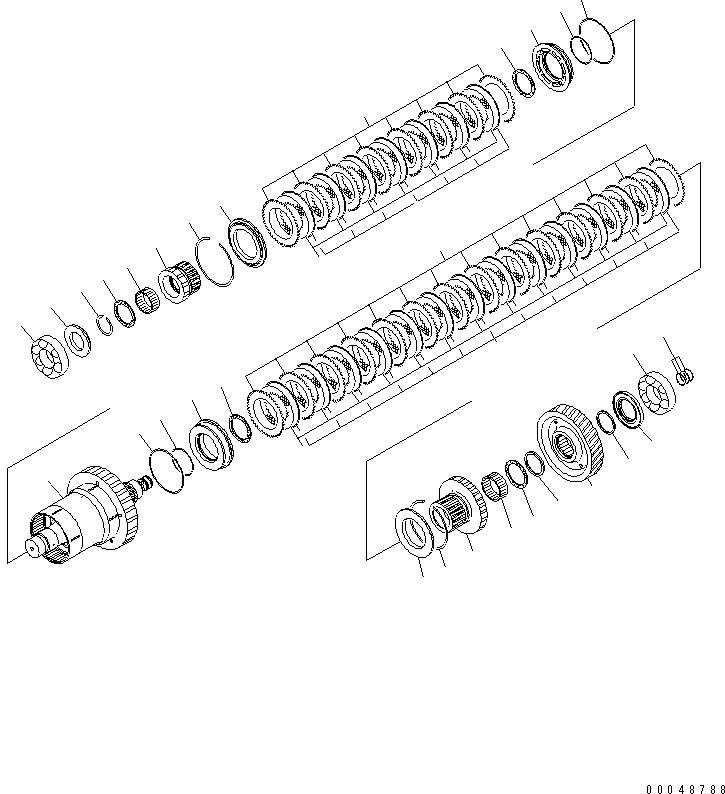 Dump Trucks Komatsu / HM400-2 S/N 2001-2632 (ecot3, For EU)(hm400-2c) / TRANSMISSION (2ND AND 3RD)(#2001-)(150070 : F3300-54A0)