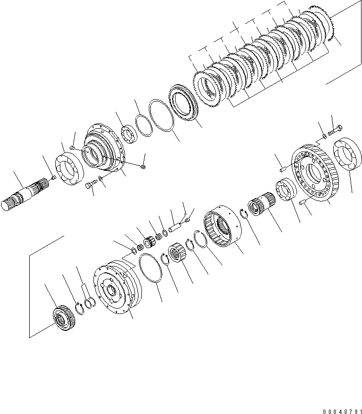 Dump Trucks Komatsu / HM400-2 S/N 2001-2632 (ecot3, For EU)(hm400-2c) / TRANSMISSION (DIFFERENTIAL)(#2001-)(150100 : F3300-57A0)