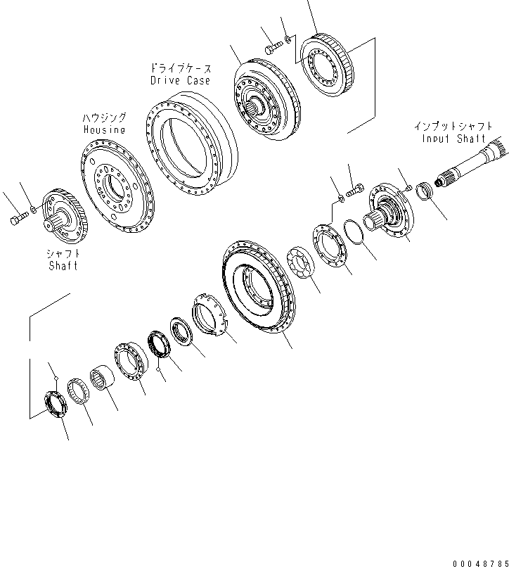 Dump Trucks Komatsu / HM400-2 S/N 2001-2632 (ecot3, For EU)(hm400-2c) / TRANSMISSION (BARE)(#2001-)(150150 : F3300-62A0)