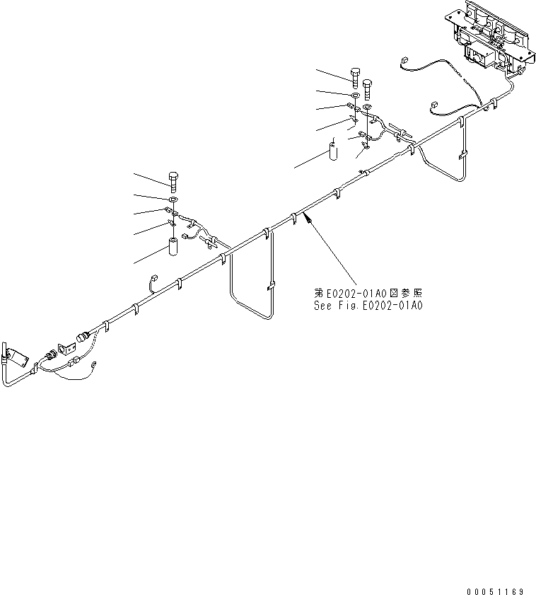 Dump Trucks Komatsu / HM400-2 S/N 2001-2632 (ecot3, For EU)(hm400-2c) / CENTER BRAKE COOLING (DIFFERENTIAL LOCK LINE) (LIMITED SLIP DIF.)(#2001-)(150760 : F3456-02A1)