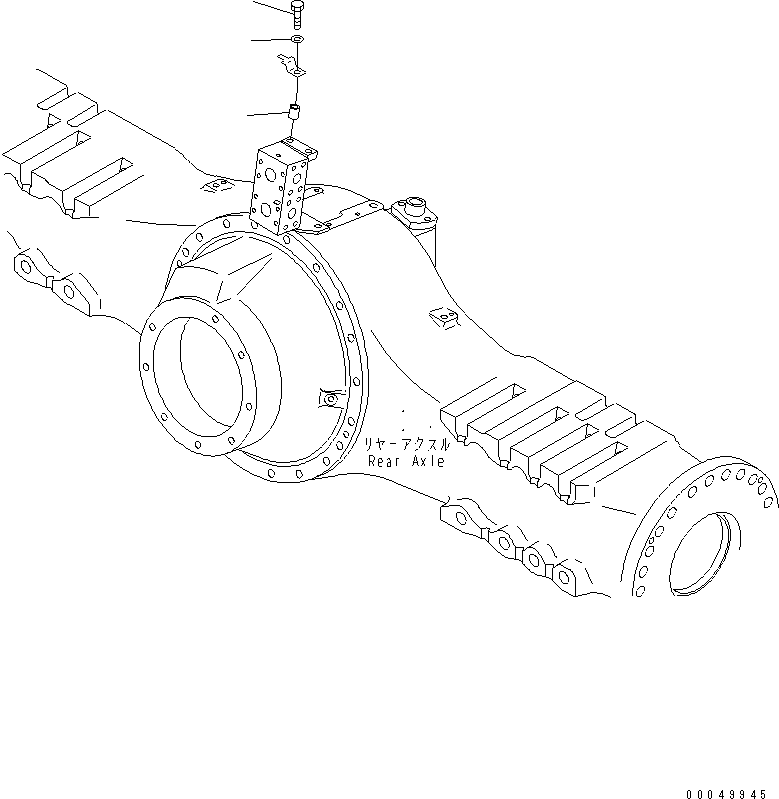 Dump Trucks Komatsu / HM400-2 S/N 2001-2632 (ecot3, For EU)(hm400-2c) / REAR BRAKE COOLING (DIFFERENTIAL LOCK LINE) (LIMITED SLIP DIF.)(#2001-)(150850 : F3466-02A1)