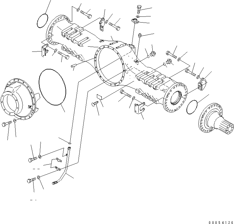 Dump Trucks Komatsu / HM400-2 S/N 2001-2632 (ecot3, For EU)(hm400-2c) / REAR AXLE (HOUSING AND RELATED PARTS)(#2001-)(151070 : F3560-12A0)
