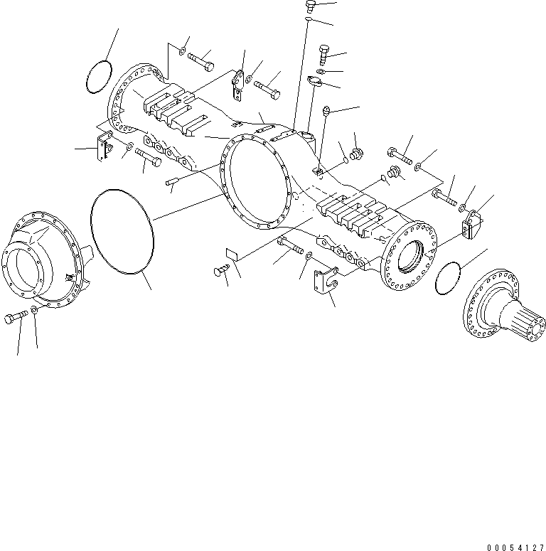 Dump Trucks Komatsu / HM400-2 S/N 2001-2632 (ecot3, For EU)(hm400-2c) / REAR AXLE (HOUSING AND RELATED PARTS) (LIMITED SLIP DIF.)(#2001-)(151080 : F3560-12A1)
