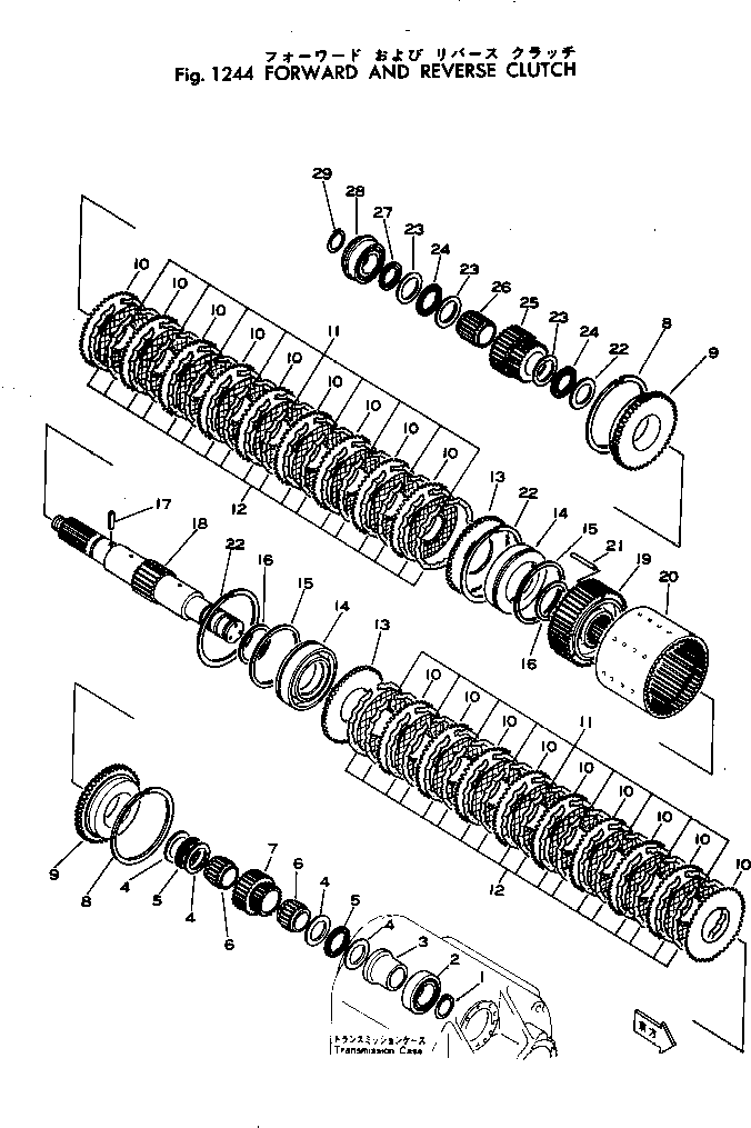 Wheel Loaders Komatsu / JH65C-2 S/N 3-UP(jh65c-2r) / FORWARD AND REVERSE CLUTCH(#3-)(060110 : 1244)