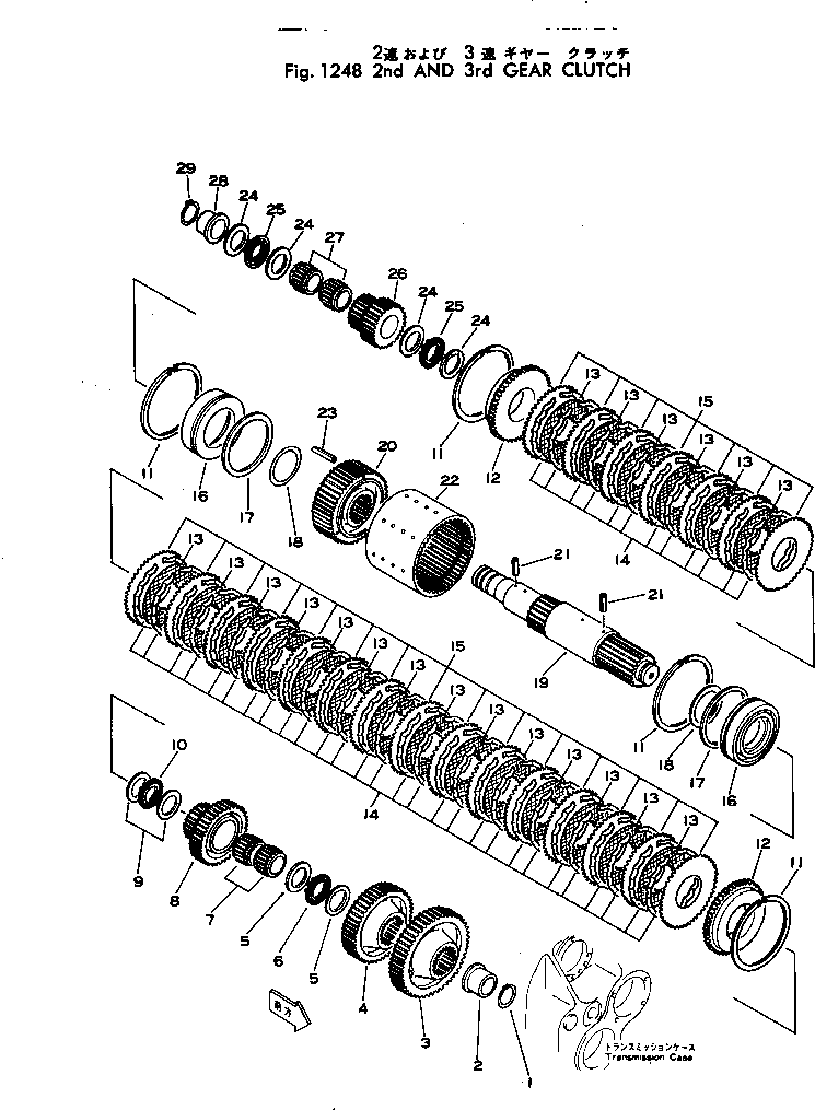 Wheel Loaders Komatsu / JH65C-2 S/N 3-UP(jh65c-2r) / 2ND AND 3RD GEAR CLUTCH(#3-)(060150 : 1248)