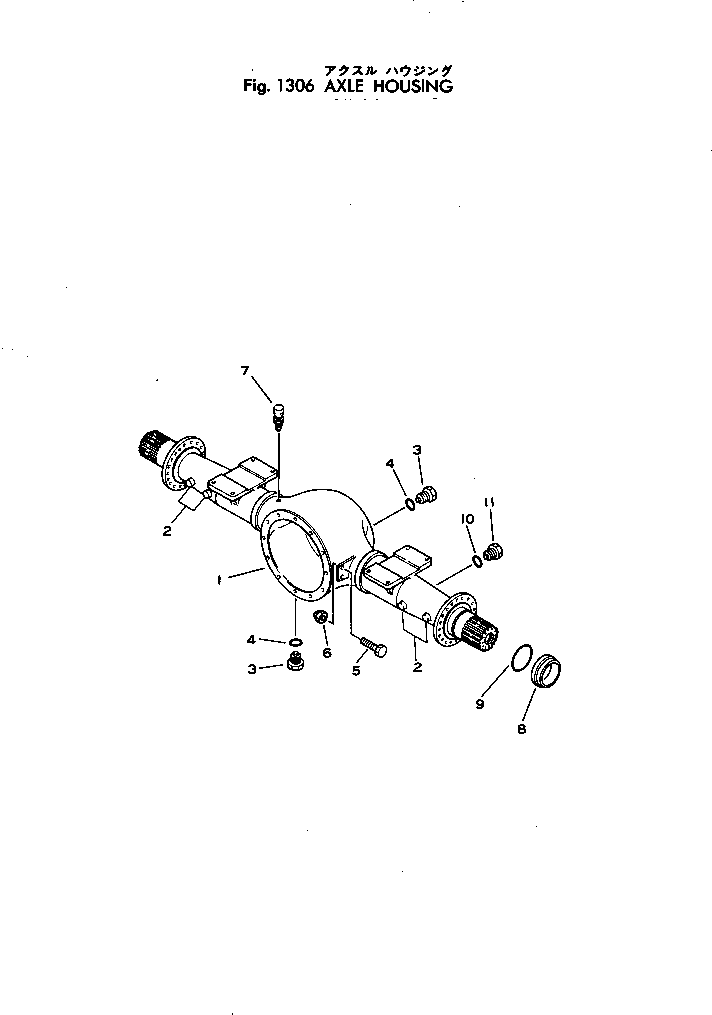 Wheel Loaders Komatsu / JH65C-2 S/N 3-UP(jh65c-2r) / AXLE HOUSING(#3-)(090060 : 1306)