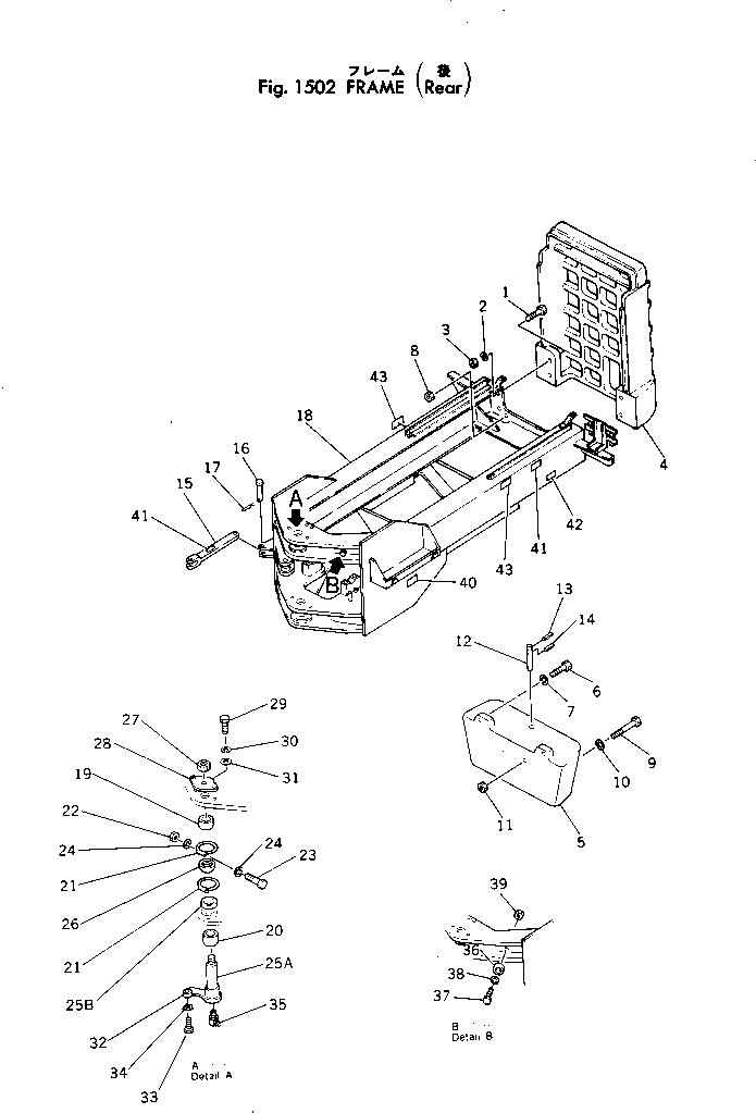 Wheel Loaders Komatsu / JH65C-2 S/N 3-UP(jh65c-2r) / FRAME (REAR)(#3-)(150030 : 1502)