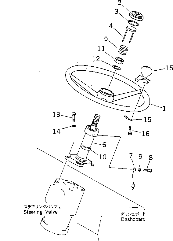 Rollers Komatsu / JV100A-1 S/N 10011-UP(jv100a-r) / STEERING WHEEL(#10309-)(120100 : 4201A)