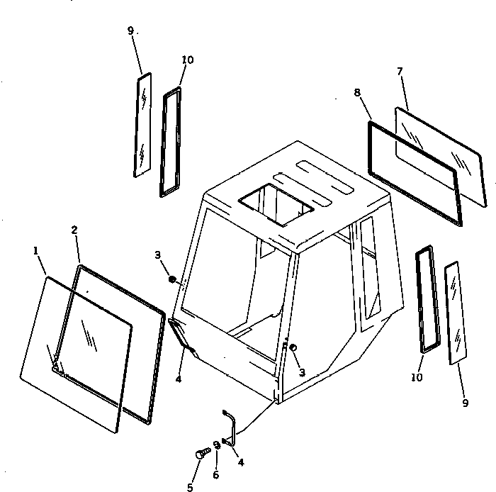 Rollers Komatsu / JV100WA-1 S/N 20003-UP(jv100w0c) / STEEL CAB (WITH ROOF DOOR TYPE) (2/7) (A-TYPE) (EXCEPT JAPAN)(150230 : 5463)