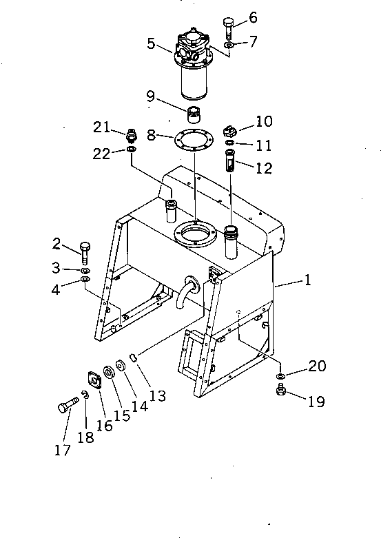 Rollers Komatsu / JV100WP-1 S/N 30003-UP(jv100w1r) / HYDRAULIC TANK(#30003-30045)(180010 : 6001)
