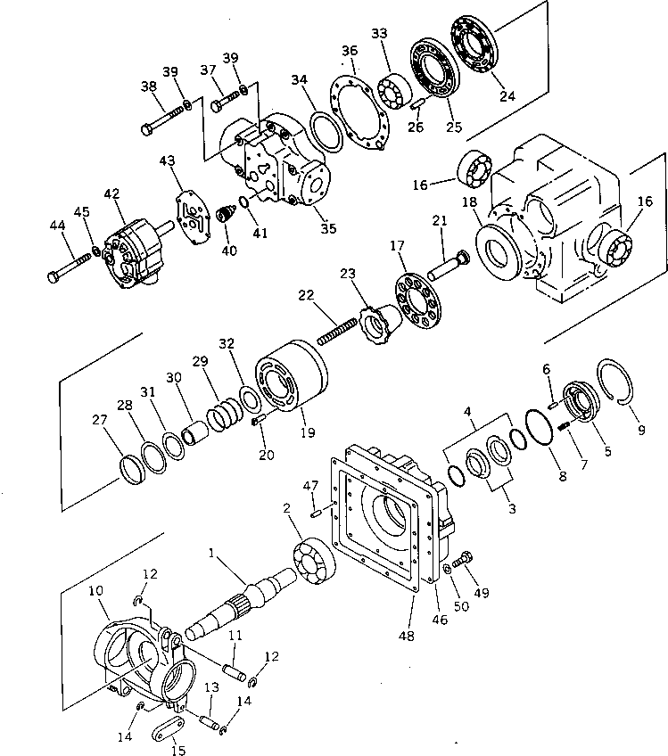 Rollers Komatsu / JV100WP-1 S/N 30003-UP(jv100w1r) / HYDRAULIC PUMP (FOR TRAVEL) (2/2)(180060 : 6103)