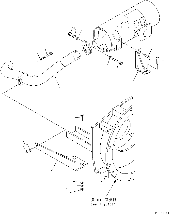 Rollers Komatsu / JV25CR-7 S/N 7201-UP(jv25cr-c) / EXHAUST RELATED PARTS(030020 : 1011)