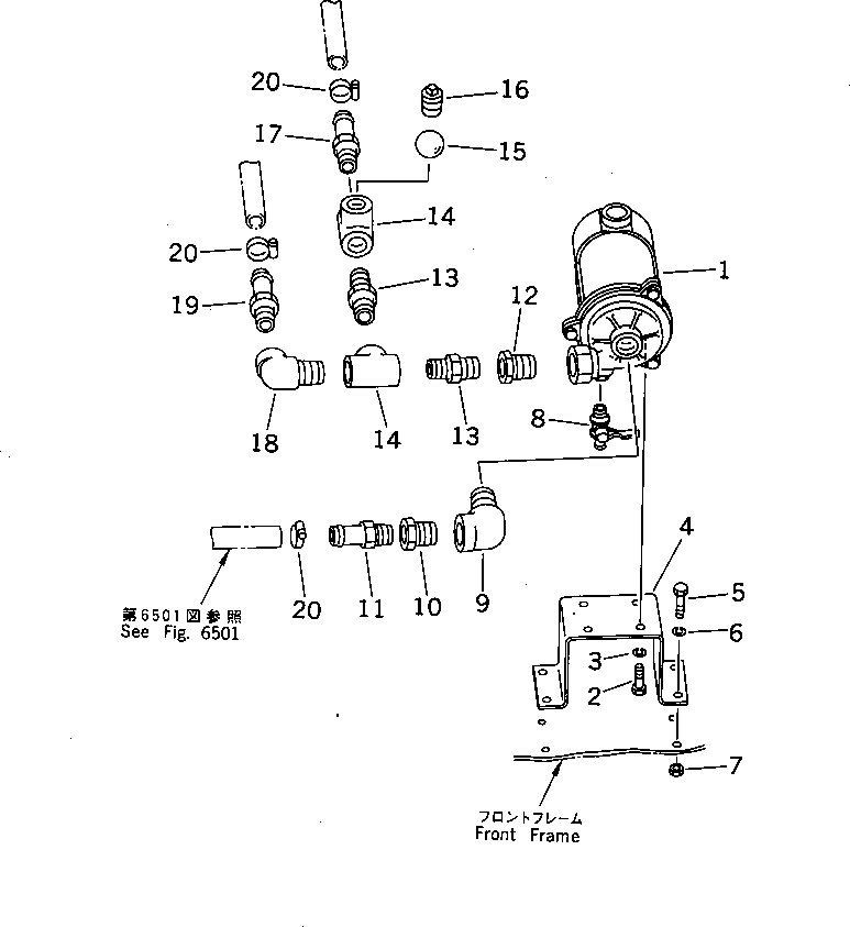 Rollers Komatsu / JV25DW-1 S/N 1001-UP(jv25dw-c) / WATER PUMP(150020 : 6011)