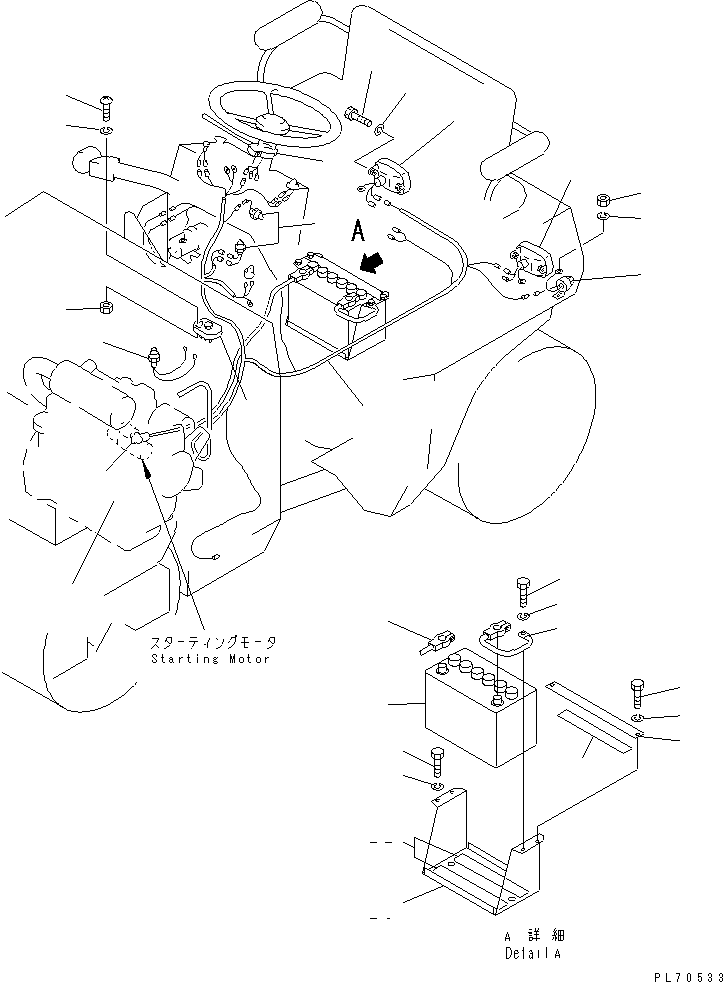 Rollers Komatsu / JV25DW-2 S/N 1201-UP(jv25dw0r) / ELECTRICAL SYSTEM (2/2) (REAR FRAME LINE)(030080 : 1412)