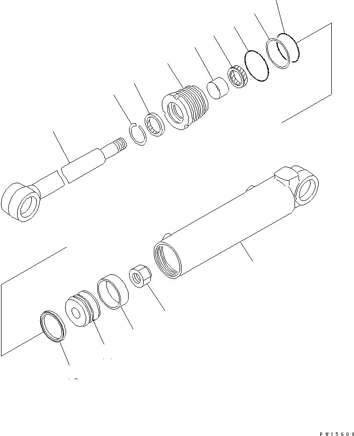 Rollers Komatsu / JV25W-2 S/N 5201-UP(jv25w-2r) / STEERING CYLINDER(090110 : 4551)