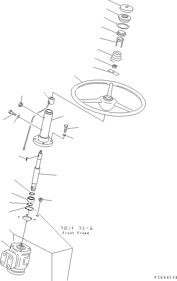 Rollers Komatsu / JV40C-1 S/N 1001-UP(jv40c-1c) / STEERING WHEEL(120010 : 401)