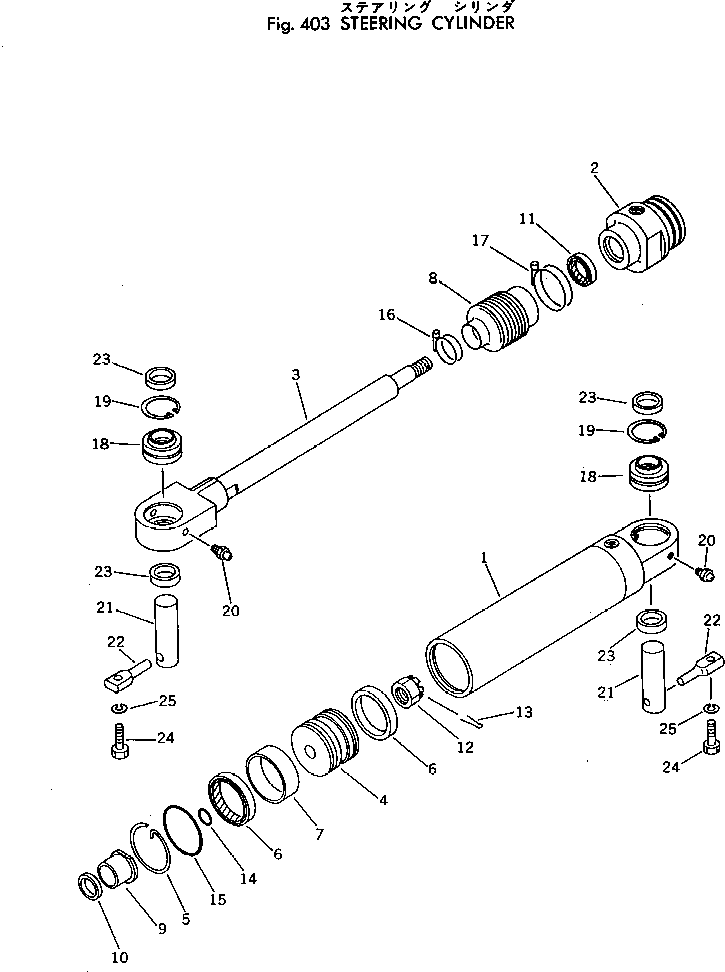 Rollers Komatsu / JV40C-1 S/N 1001-UP(jv40c-1c) / STEERING CYLINDER(120040 : 403)