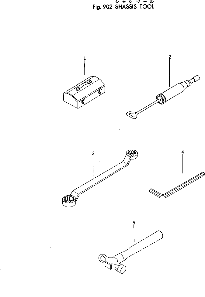 Rollers Komatsu / JV40C-1 S/N 1001-UP(jv40c-1r) / CHASSIS TOOL(210020 : 902)