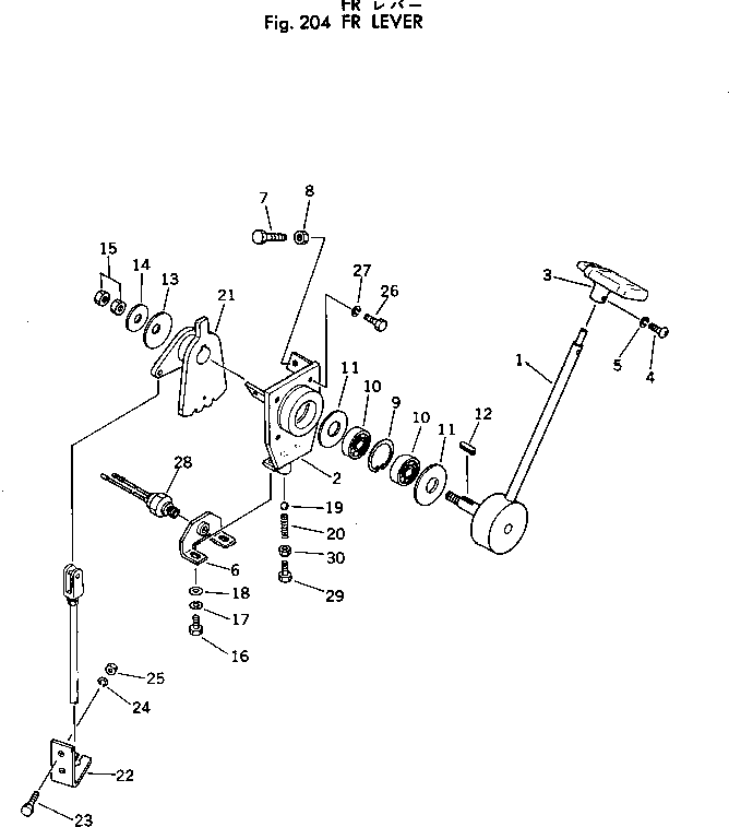 Rollers Komatsu / JV40CW-1 S/N 1001-UP(jv40cw-r) / FR LEVER(060040 : 204)