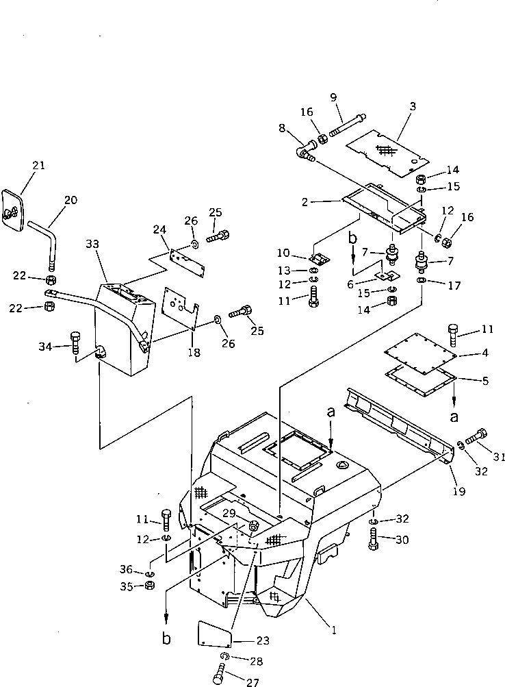 Rollers Komatsu / JV40CW-2 S/N 2001-UP(jv40cw0r) / REAR FRAME AND DASHBOARD ? FLOOR PLATE(#2701-)(120060 : 5102A)