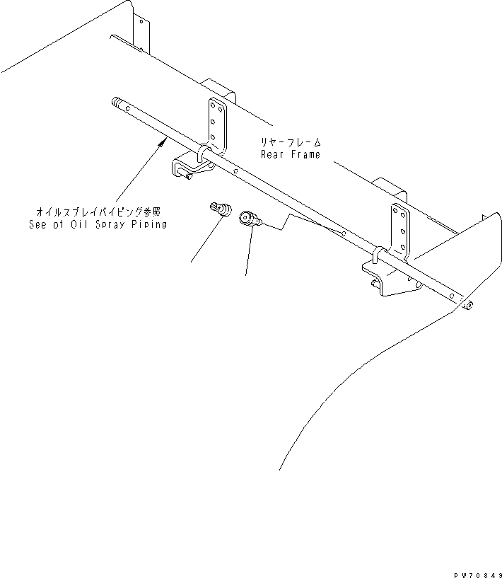 Rollers Komatsu / JV40CW-5 S/N 6001-UP(jv40cw2r) / FLOW CONTROL OIL NOZZLE TIP(150140 : 6535)