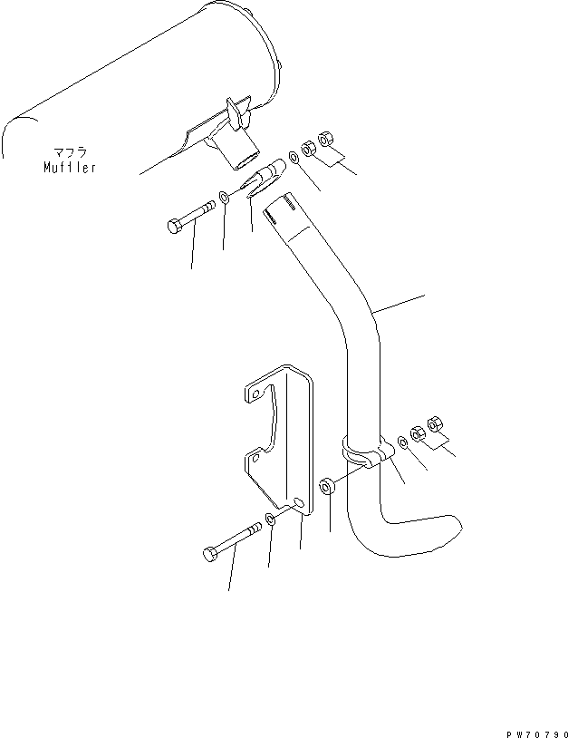 Rollers Komatsu / JV40DW-5 S/N 6001-UP(jv40dw0r) / EXHAUST RELATED PARTS(030020 : 1011)