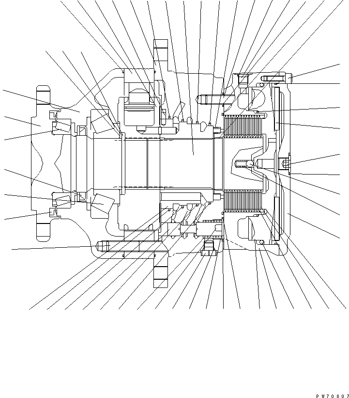 Rollers Komatsu / JV40DW-5 S/N 6001-UP(jv40dw0r) / FRONT TRAVEL MOTOR (INNER PARTS)(060070 : 3501)